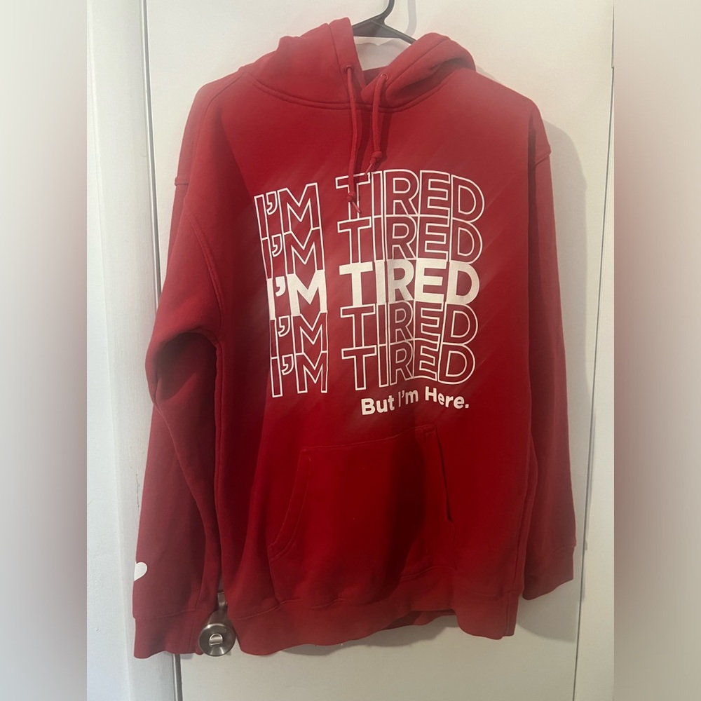 Red Hoodie with Graphic Print -Girrlscout Brand
